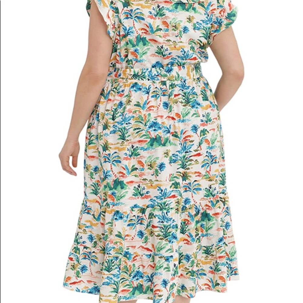 Donna Morgan Women's Dresses DOUBLE RUFFLE DOUBLE TIER DRESS